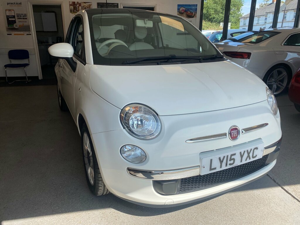 Fiat 500 1.2 Lounge Hatchback Euro 6 Ss White