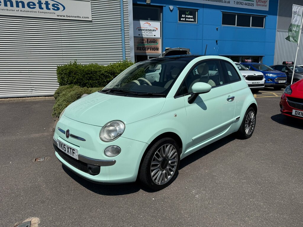 Fiat 500 1.2 Lounge Hatchback Euro 6 Ss Green