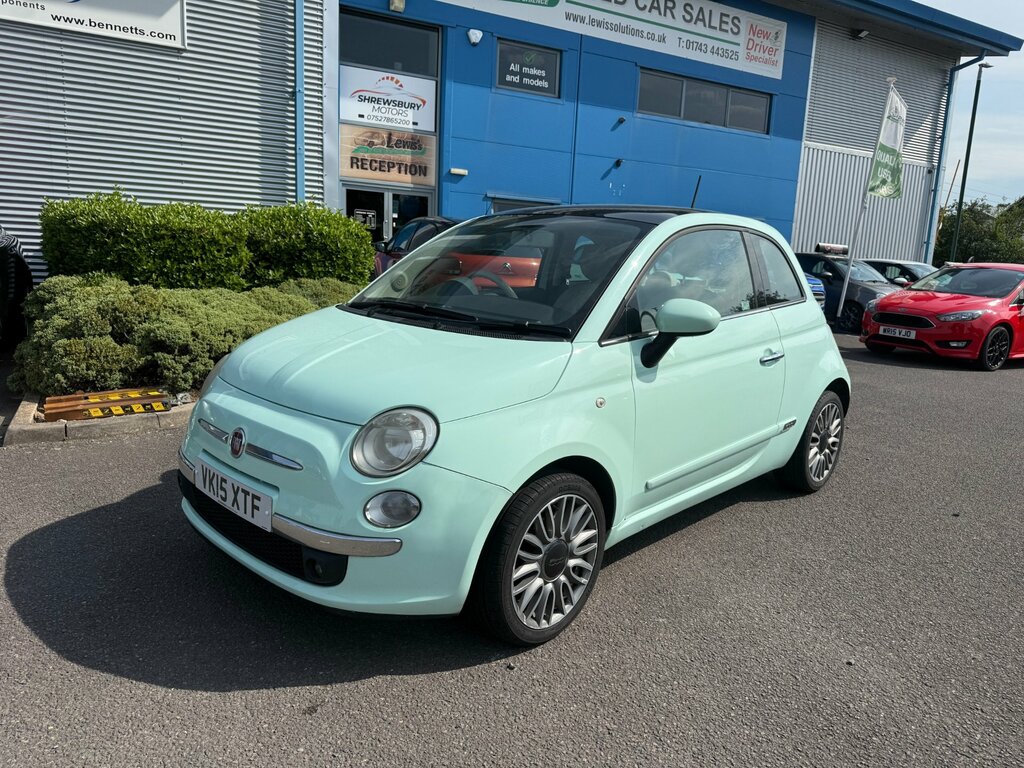 Fiat 500 1.2 Lounge Hatchback Euro 6 Ss Green