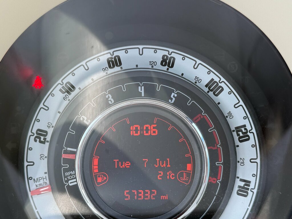 Fiat 500 1.2 Lounge Hatchback Euro 6 Ss Green #5