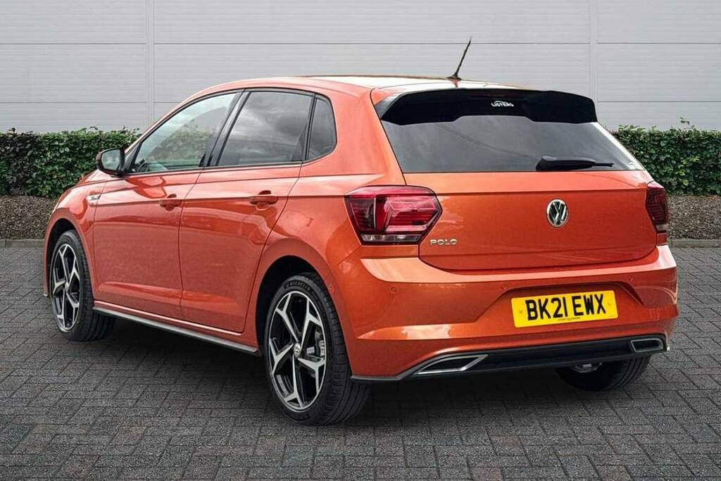 Volkswagen Polo 1.0 Tsi 115 R-line Dsg BK21EWX Orange #3