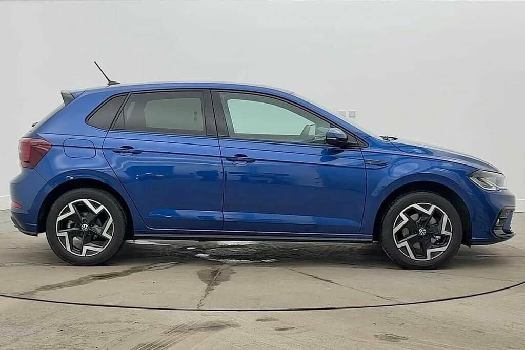 Volkswagen Polo 1.0 Tsi 115 R-line Dsg DE75HSZ Blue #4