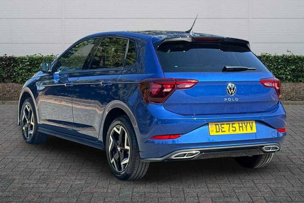 Volkswagen Polo 1.0 Tsi 115 R-line Dsg DE75HYV Blue #3