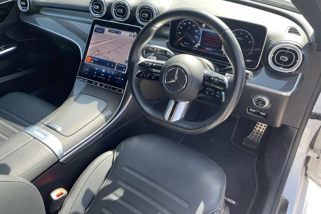 Mercedes-Benz C Class C200 Amg Line 9G-tronic White #4