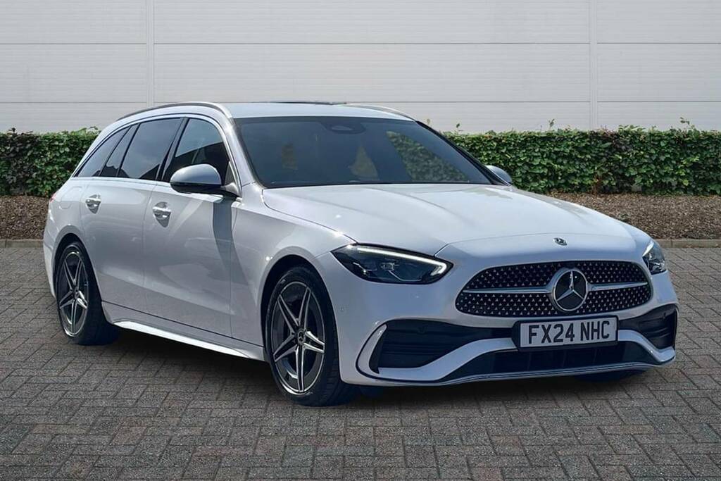 Mercedes-Benz C Class C200 Amg Line 9G-tronic White