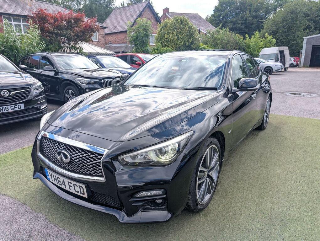 Infiniti Q50 S Hybrid Awd 4-Door White #12