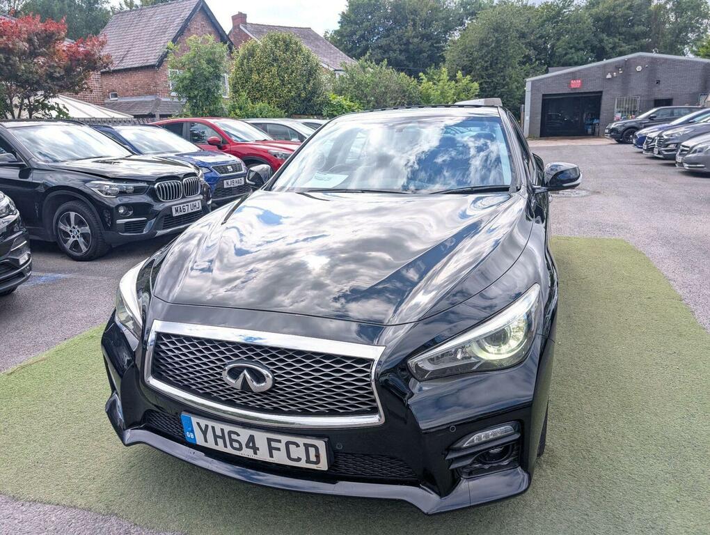 Infiniti Q50 S Hybrid Awd 4-Door White #11