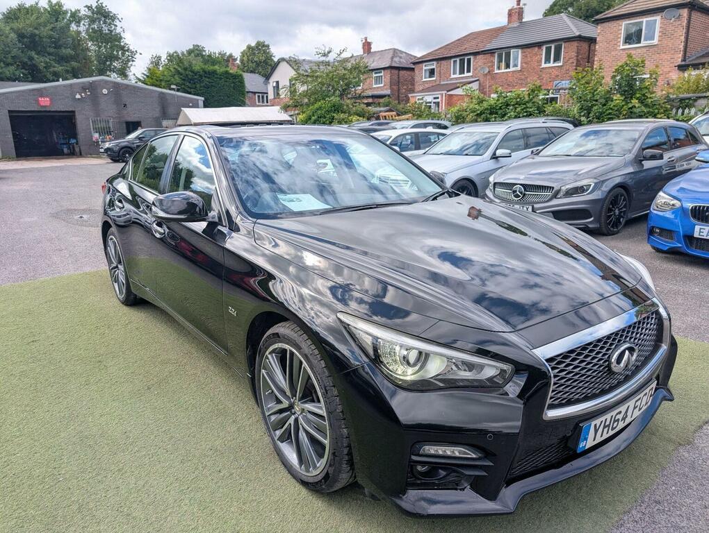 Infiniti Q50 S Hybrid Awd 4-Door White #7