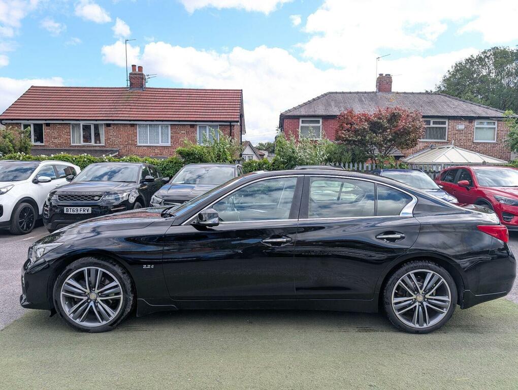 Infiniti Q50 S Hybrid Awd 4-Door White #17
