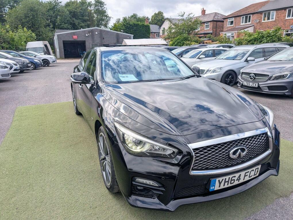 Infiniti Q50 S Hybrid Awd 4-Door White #8