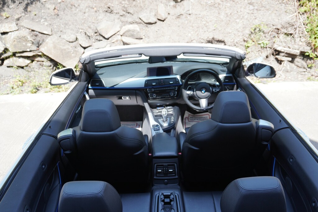 BMW 4 Series 2.0 420D M Sport Convertible White #2