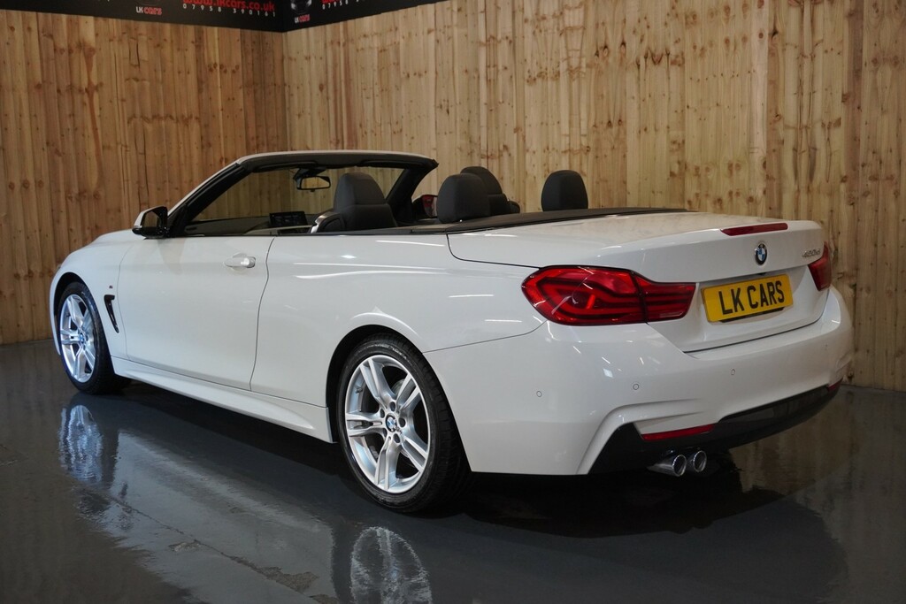 BMW 4 Series 2.0 420D M Sport Convertible White #5