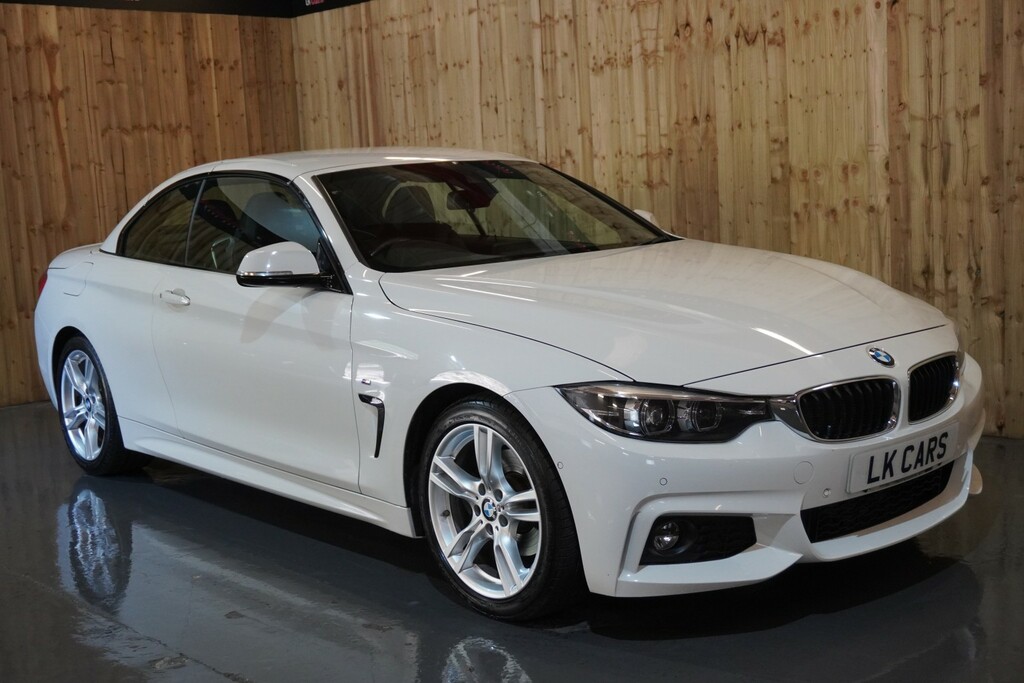 BMW 4 Series 2.0 420D M Sport Convertible White #3