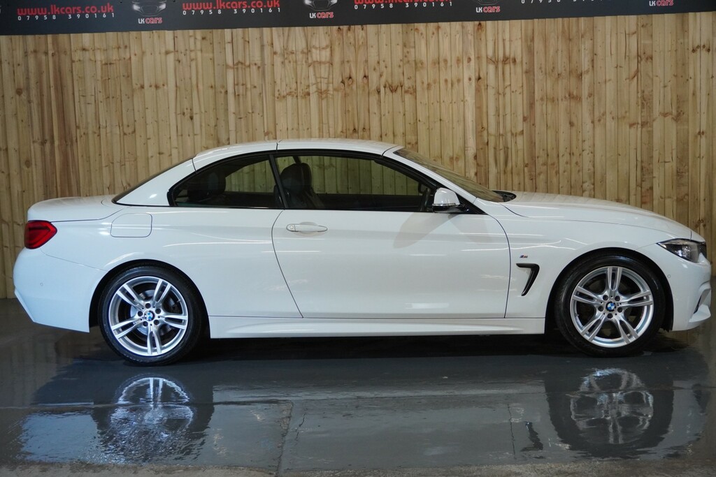 BMW 4 Series 2.0 420D M Sport Convertible White #6