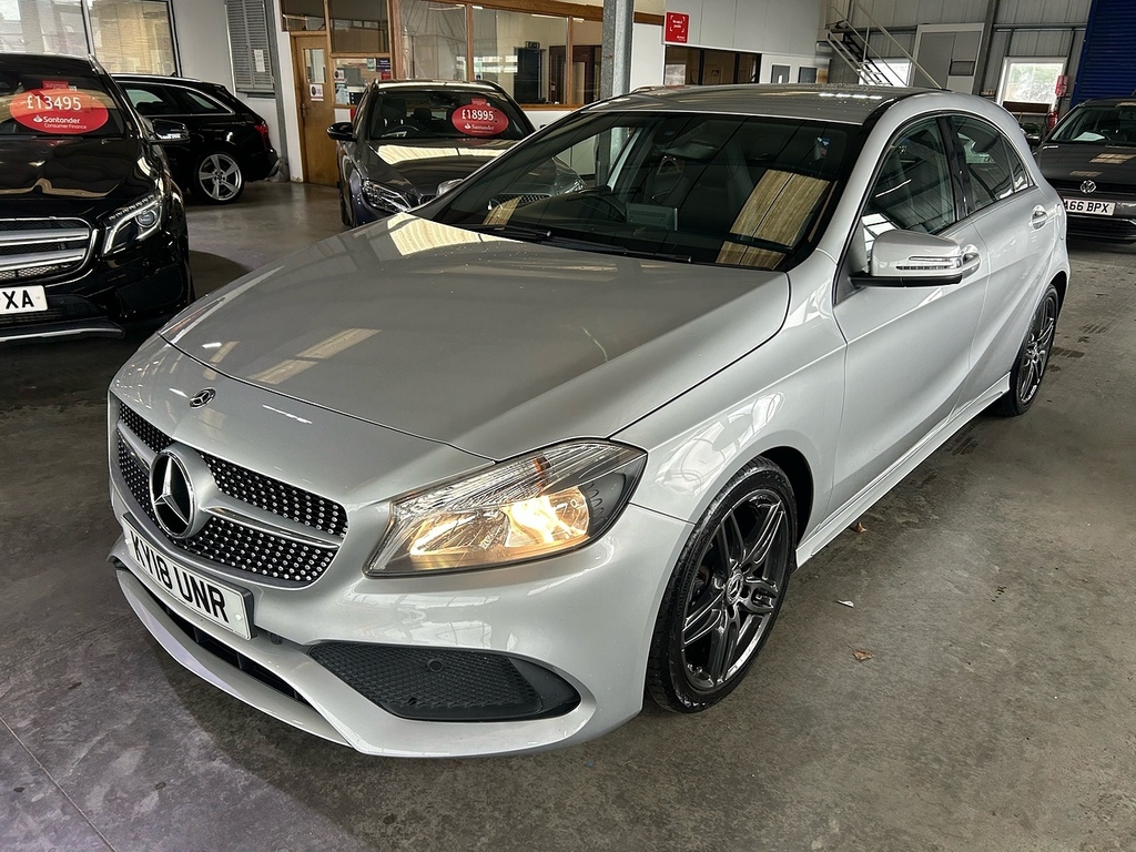 Mercedes-Benz A Class 2.1 A200d Amg Line Hatchback 7G-dct Eur Silver #2