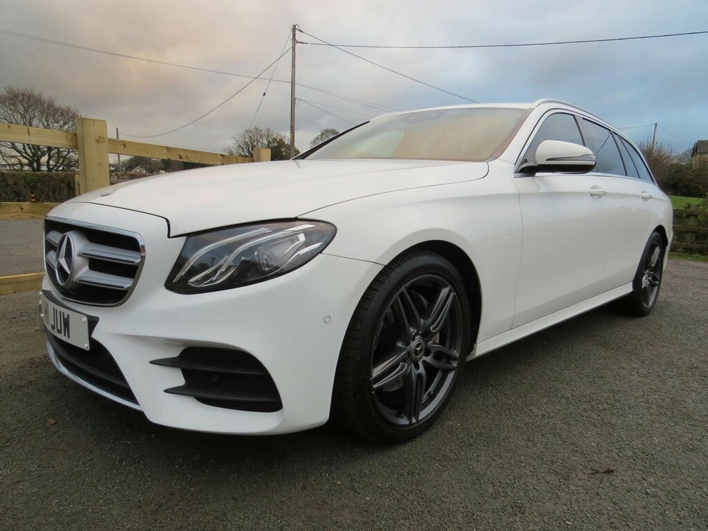 Mercedes-Benz E Class Estate 2.0 E220d Amg Line 2017 H1JUW White #6