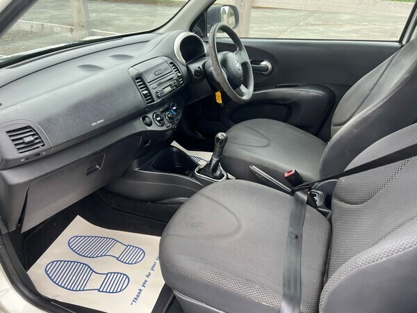 Nissan Micra Hatchback 1.2 16V Visia 2009 DG59WJO White #3