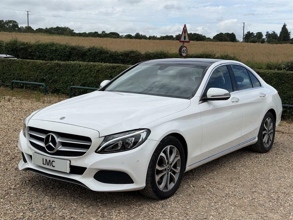 Mercedes-Benz C Class 1.6 C200d Sport Premium G-tronic Euro 6 Ss 4 LD67MTY White #6