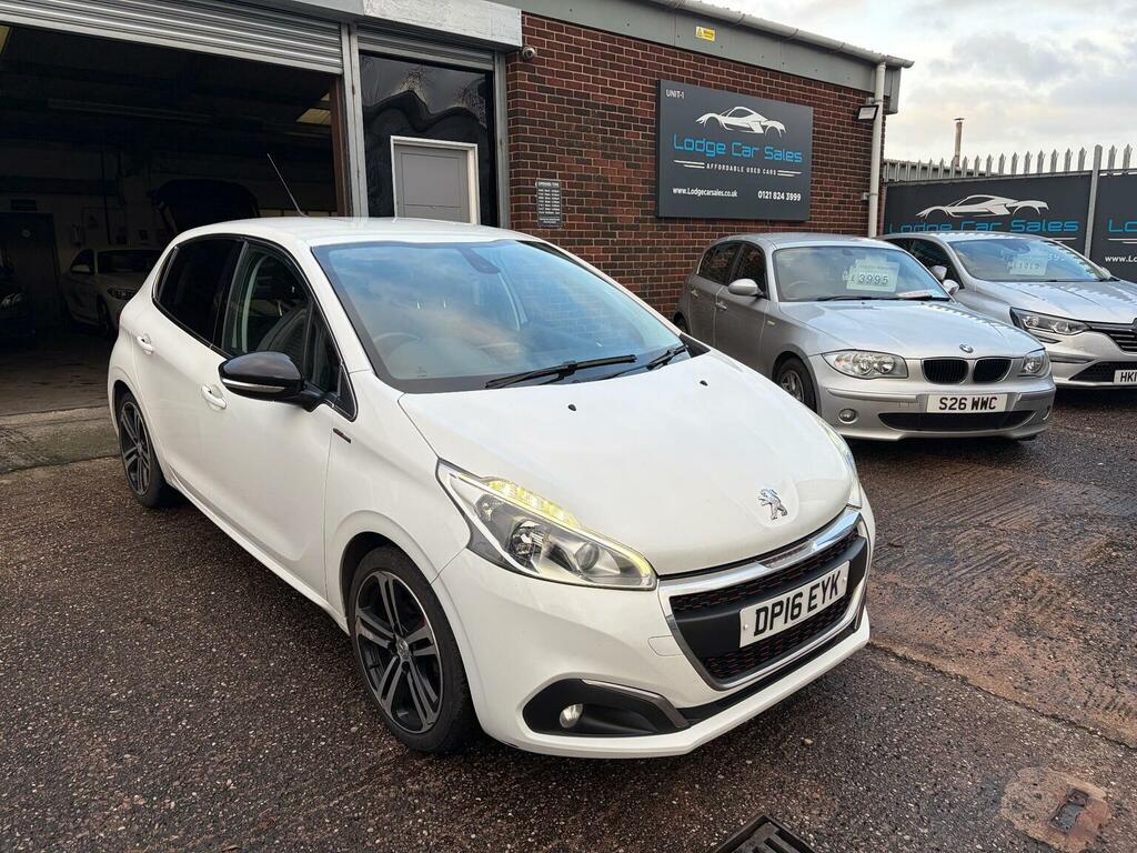Peugeot 208 1.2 Puretech Gt Line Euro 6 Ss White #5