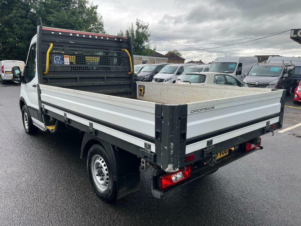 Ford Transit Custom 2.0 350 Ecoblue Leader Dropside White #3
