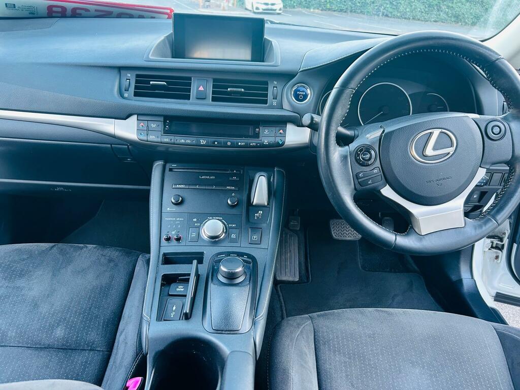 Lexus CT 200H 1.8 Luxury Cvt Euro 6 Ss White #11