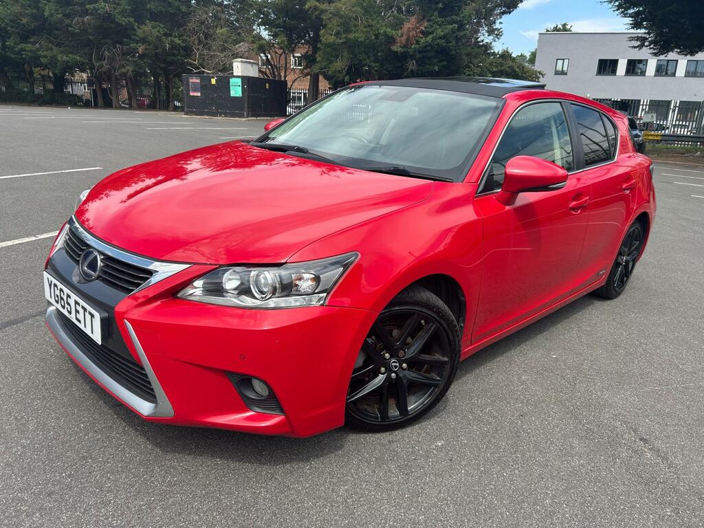 Lexus CT 1.8 200H Advance Plus Cvt Euro 6 Ss YG65ETT Red #3