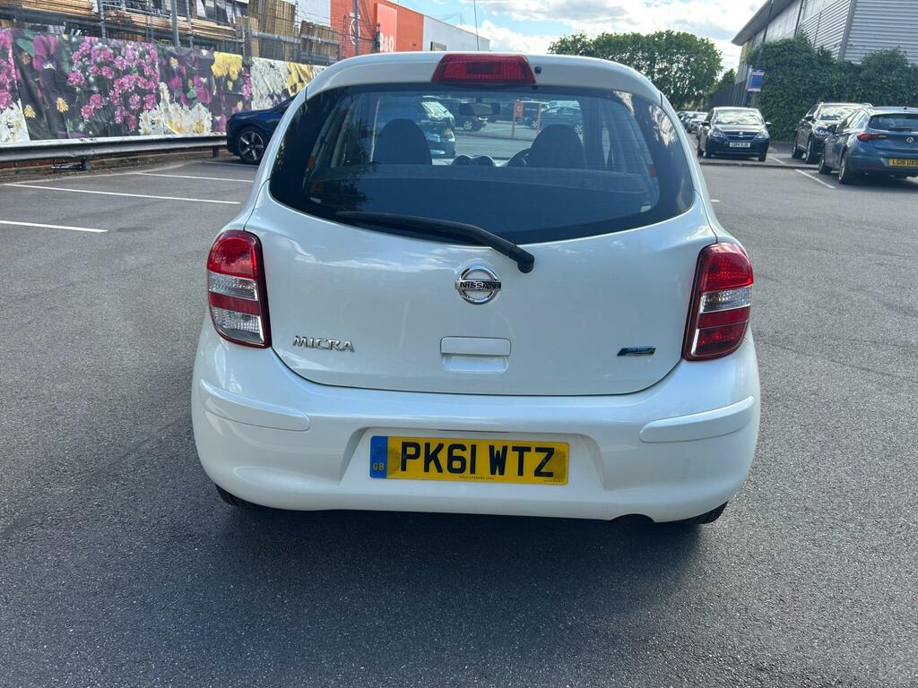 Nissan Micra 1.2 12V Acenta Cvt Euro 5 PK61WTZ White #5