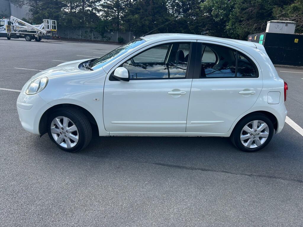 Nissan Micra 1.2 12V Acenta Cvt Euro 5 PK61WTZ White #2