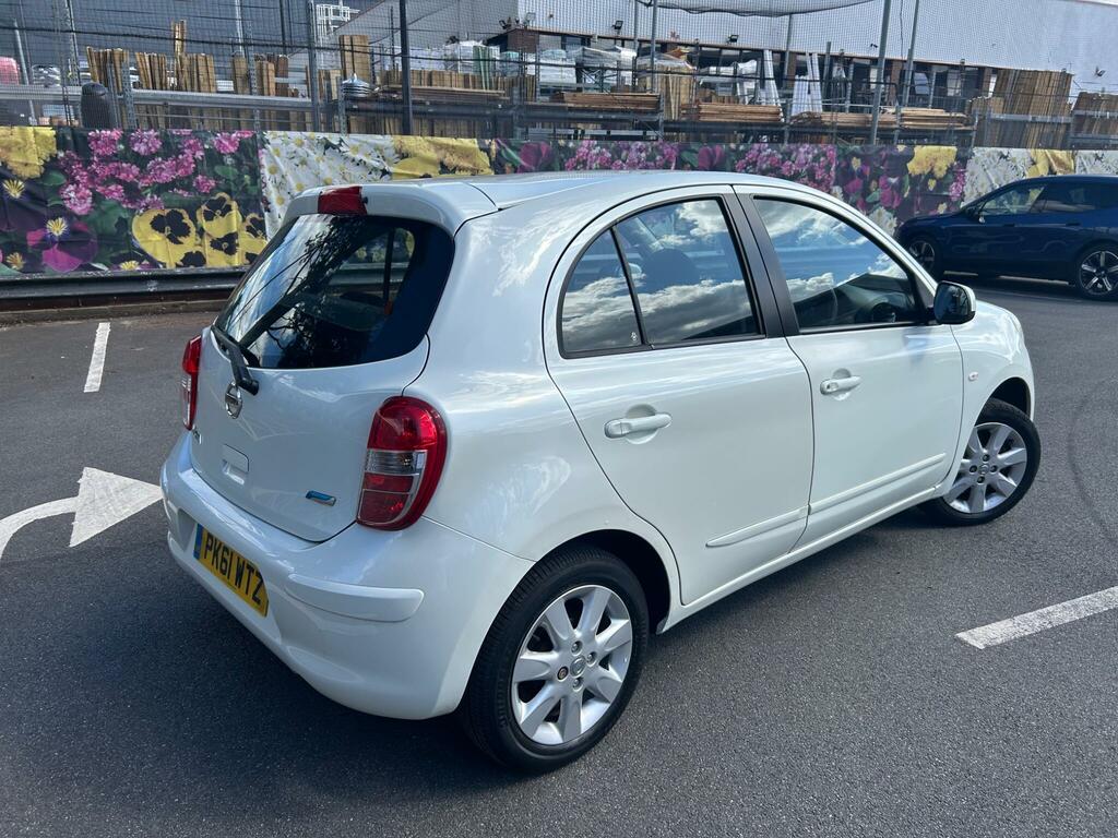 Nissan Micra 1.2 12V Acenta Cvt Euro 5 PK61WTZ White #6