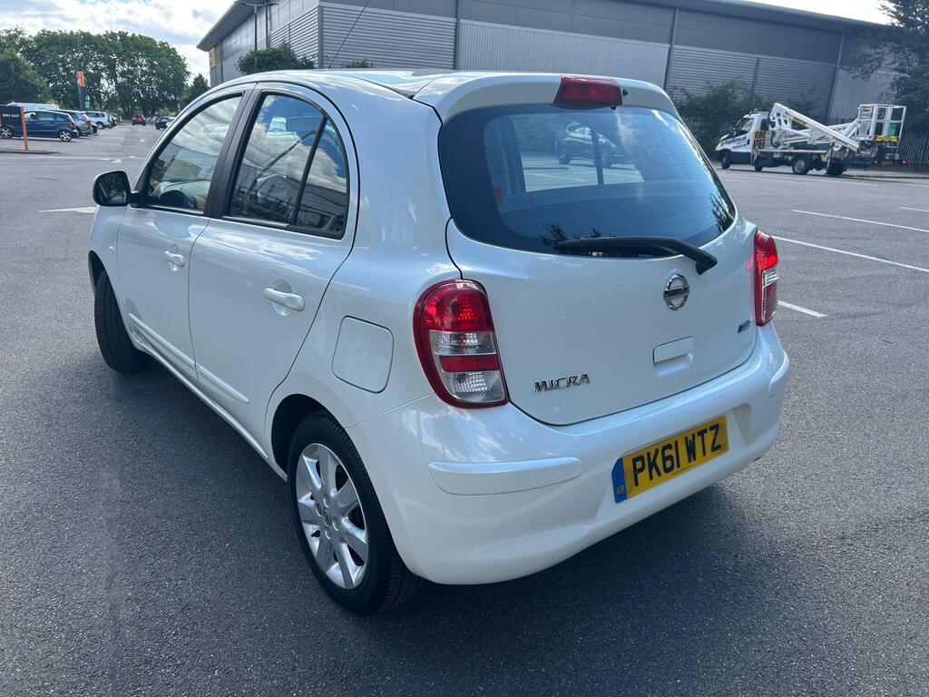 Nissan Micra 1.2 12V Acenta Cvt Euro 5 PK61WTZ White #3