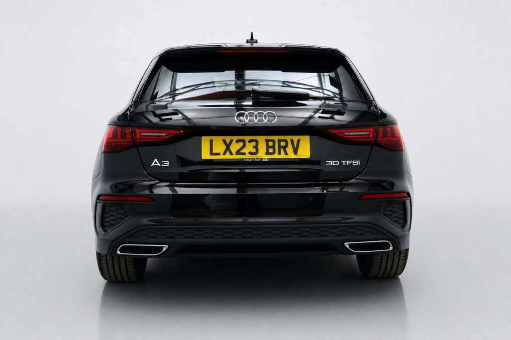 Audi A3 1.0 Tfsi 30 S Line Sportback S Tronic E LX23BRV Black #6