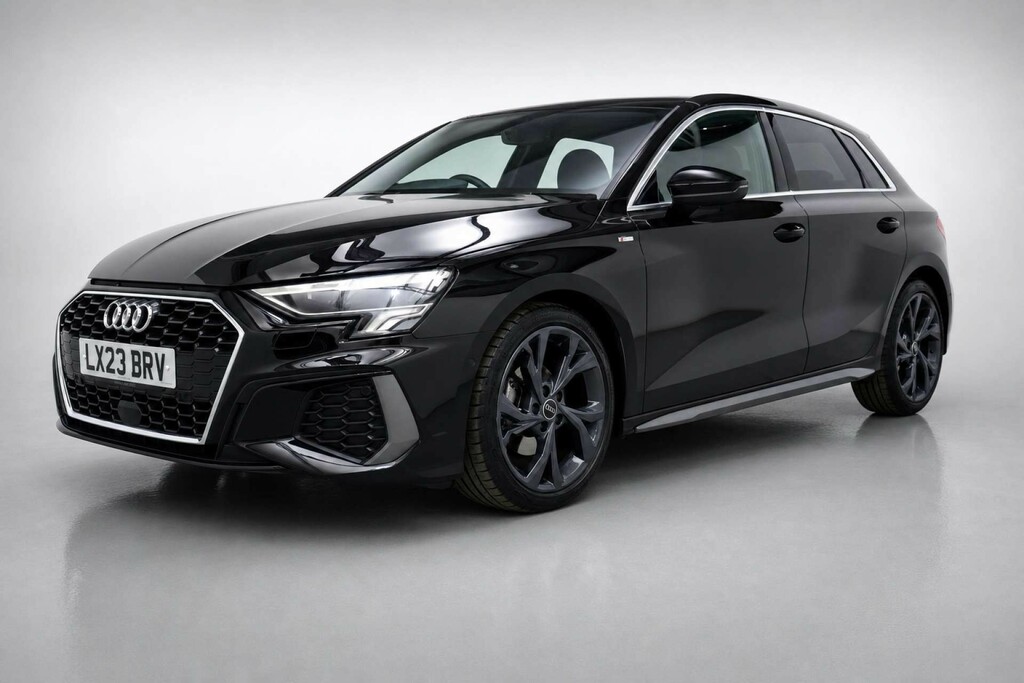 Audi A3 1.0 Tfsi 30 S Line Sportback S Tronic E LX23BRV Black #3