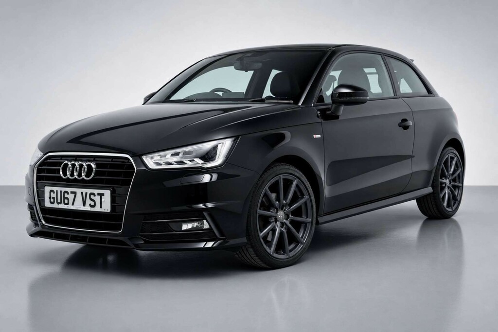 Audi A1 1.4 Tfsi S Line Hatchback S Tronic Euro GU67VST Black #3