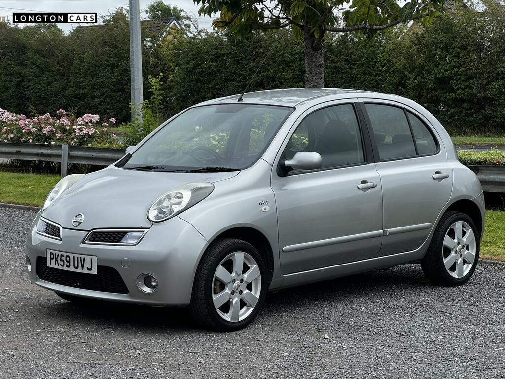 Nissan Micra 1.2 16V N-tec Hatchback 139 Gk PK59UVJ Silver #5