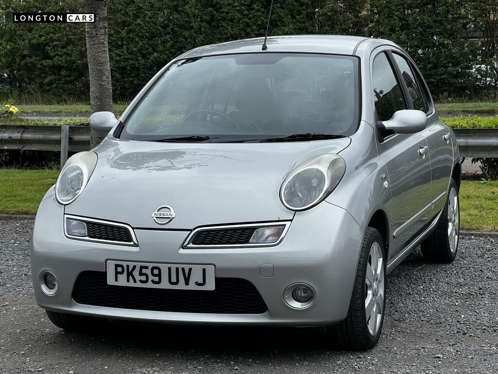 Nissan Micra 1.2 16V N-tec Hatchback 139 Gk PK59UVJ Silver #3