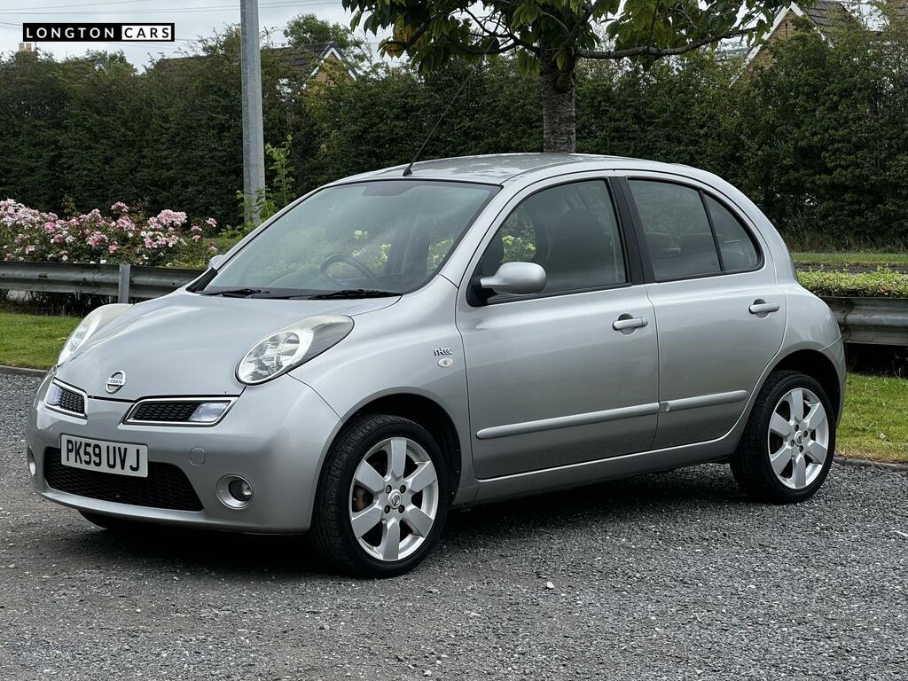Nissan Micra 1.2 16V N-tec Hatchback 139 Gk PK59UVJ Silver #4