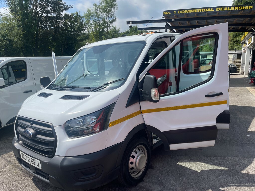 Ford Transit Custom 350 Leader 7 Seater Crew-cab Tipper ML72GFJ White #6
