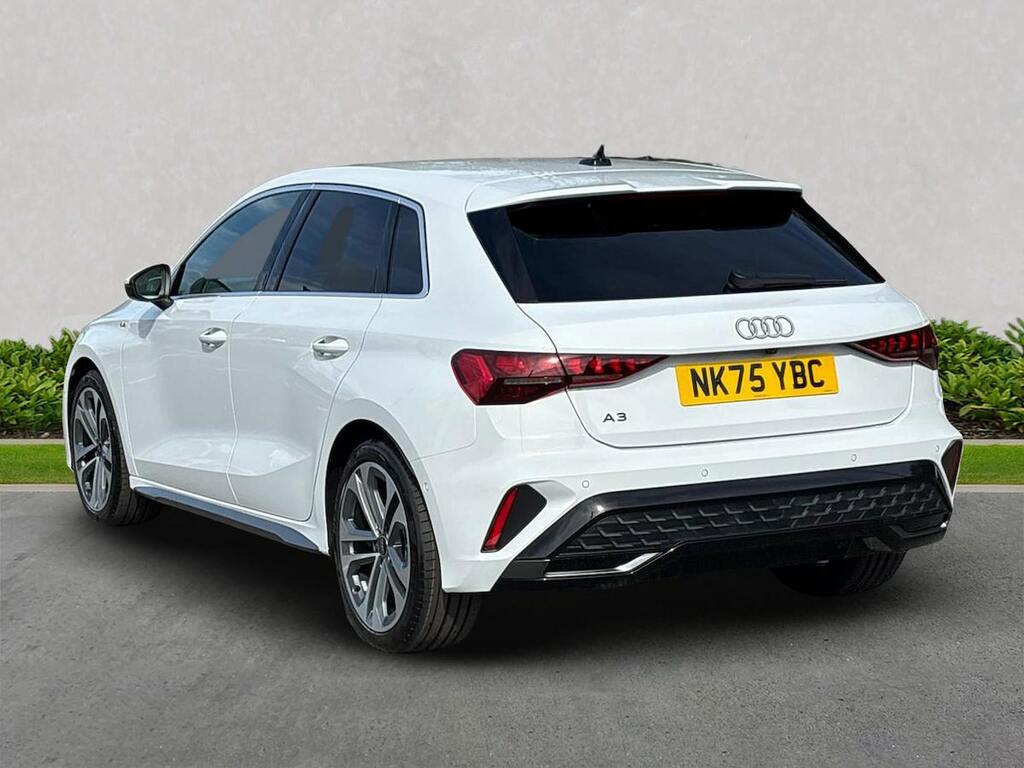 Audi A3 1.5 Tfsi 150 S Line Tech Pack NK75YBC White #2