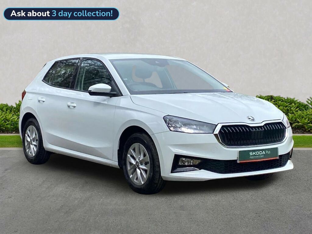 Skoda Fabia 1.0 Tsi Se Edition Hatchback Eur GL25FHH White