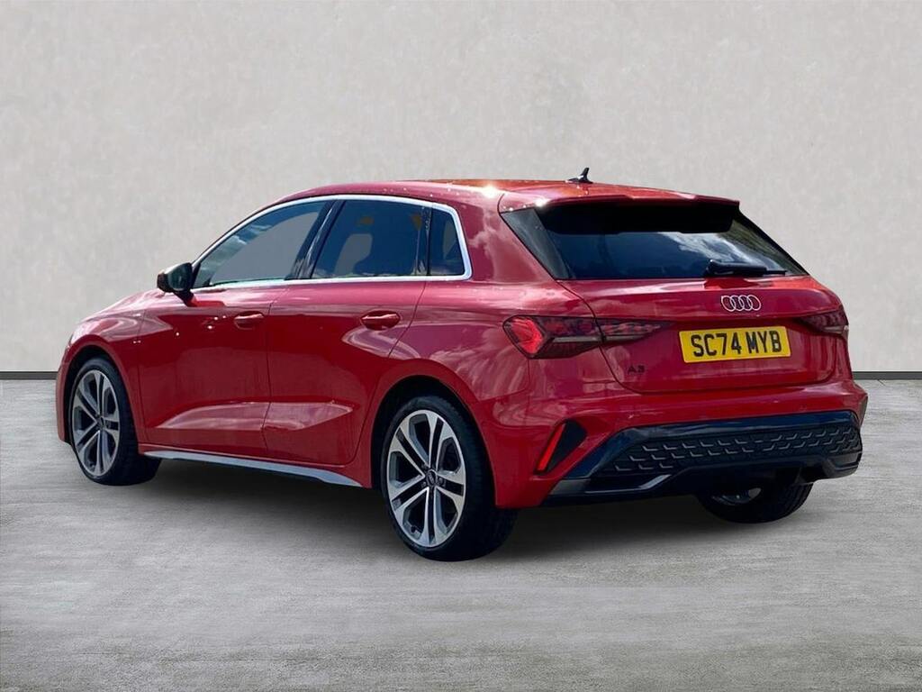Audi A3 1.5 Tfsi 35 S Line Sportback S Tronic E SC74MYB Red #2