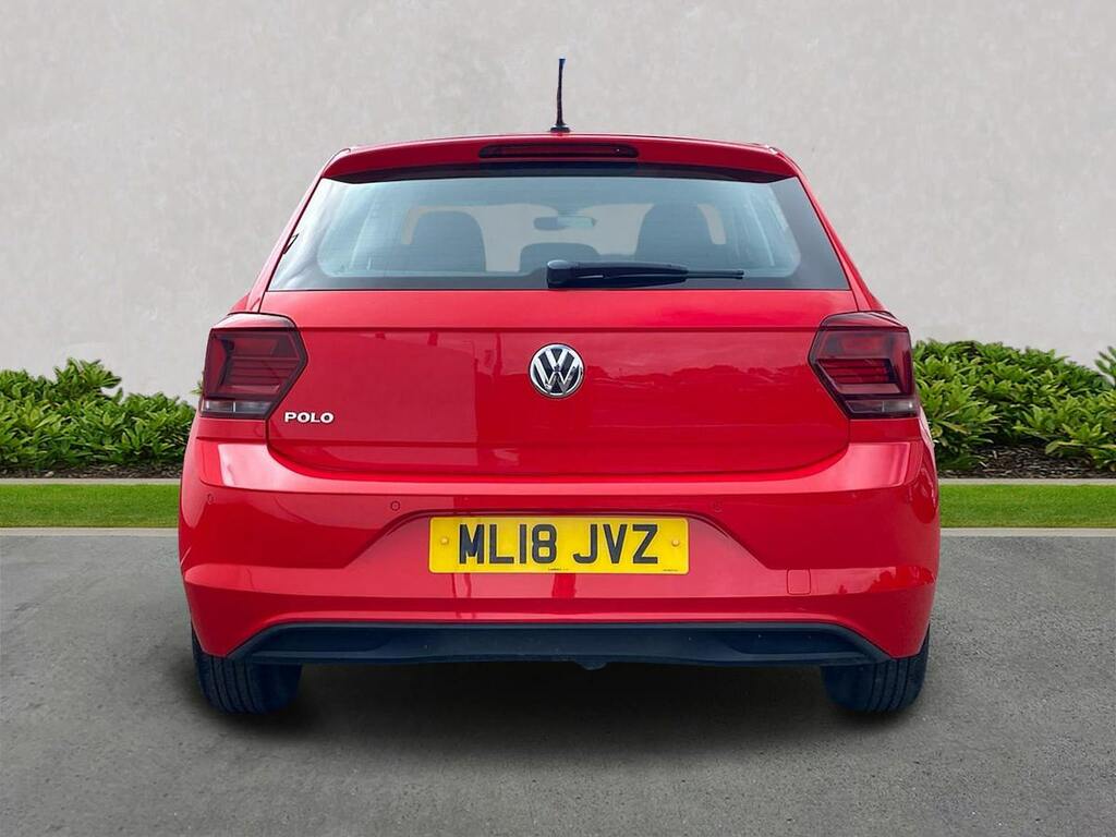 Volkswagen Polo 1.0 Se Hatchback Euro 6 Ss 6 ML18JVZ Red #4