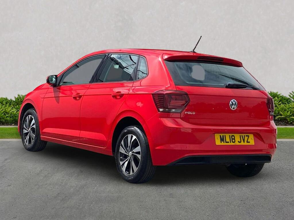 Volkswagen Polo 1.0 Se Hatchback Euro 6 Ss 6 ML18JVZ Red #2
