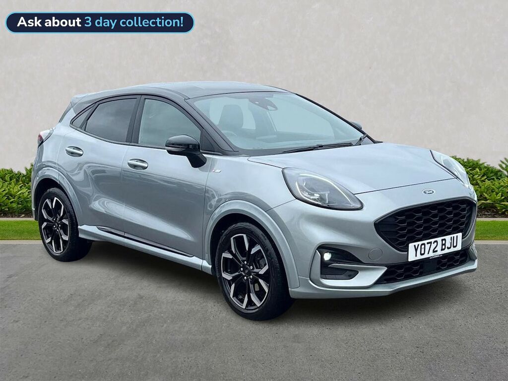 Ford Puma 1.0T Ecoboost Mhev St-line X Suv Hybrid YO72BJU Silver