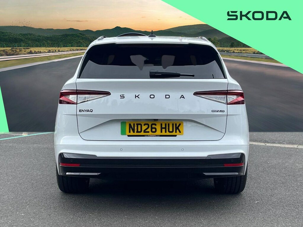 Skoda ENYAQ 210Kw 85 Sportline 82Kwh ND26HUK White #4