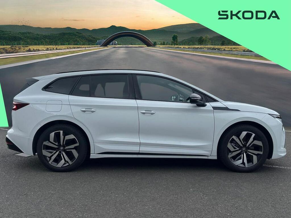 Skoda ENYAQ 210Kw 85 Sportline 82Kwh ND26HUK White #3