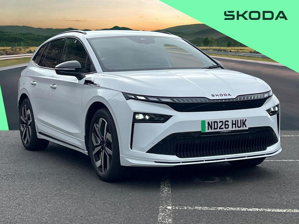 Skoda ENYAQ 210Kw 85 Sportline 82Kwh ND26HUK White