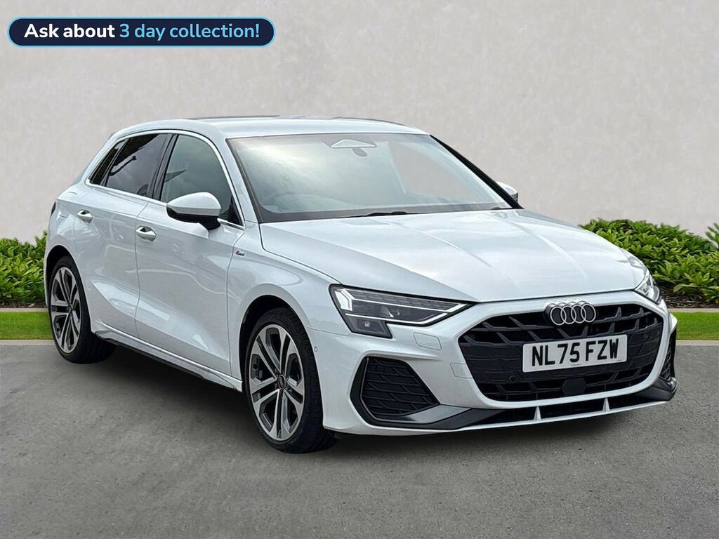 Audi A3 1.5 Tfsi 150 S Line S Tronic White
