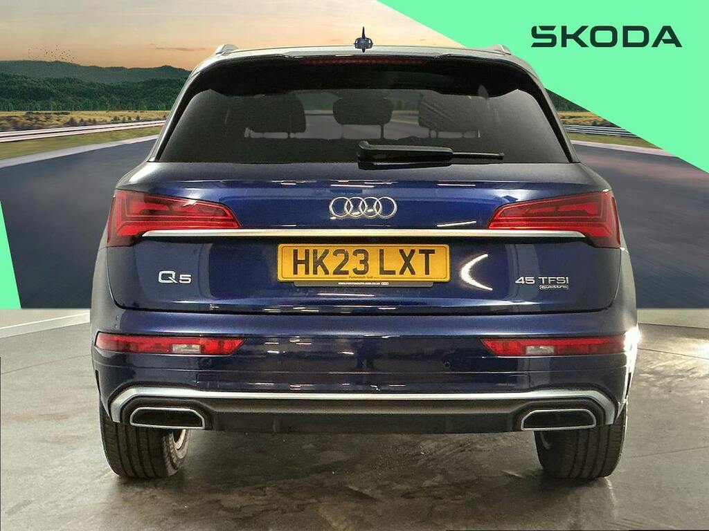 Audi Q5 2.0 Tfsi 45 S Line Suv S Tronic Quattro HK23LXT Blue #4