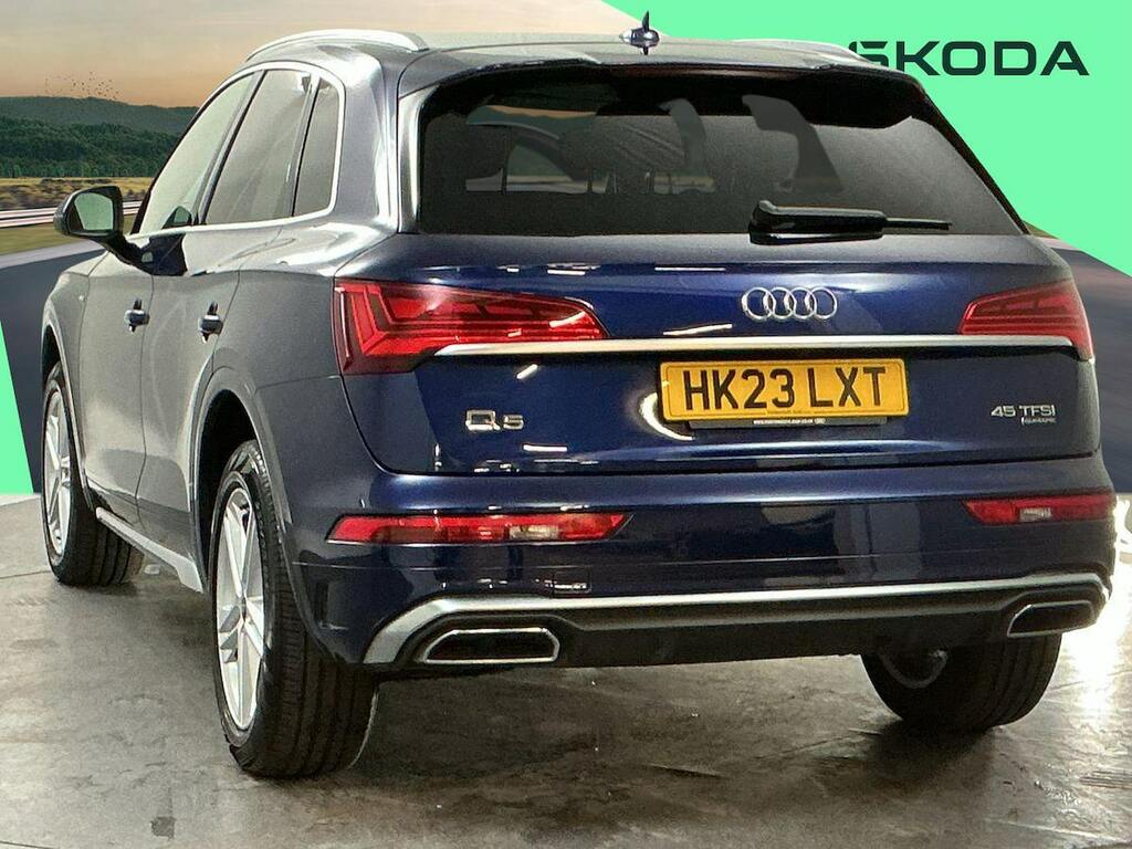 Audi Q5 2.0 Tfsi 45 S Line Suv S Tronic Quattro HK23LXT Blue #2