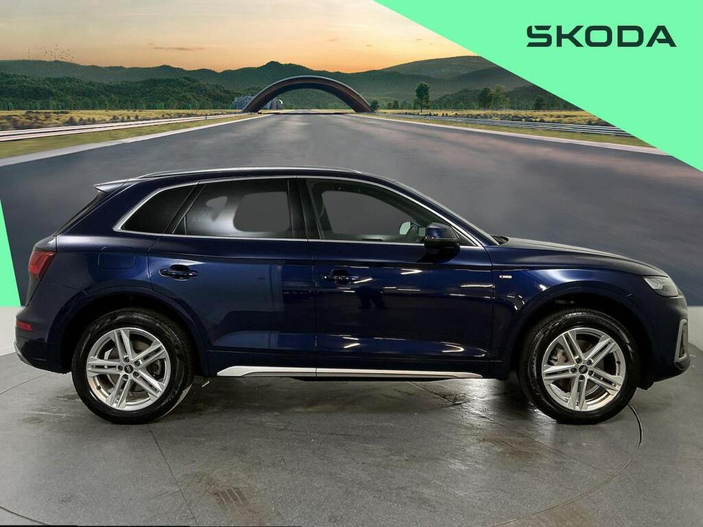 Audi Q5 2.0 Tfsi 45 S Line Suv S Tronic Quattro HK23LXT Blue #3